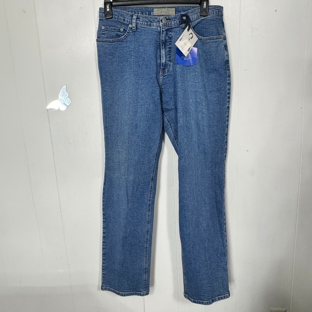 Christopher Blue Juku Straight Leg Jeans Womens Size 16 Denim Medium Wash